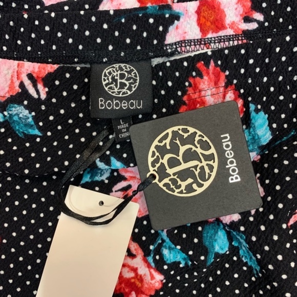 Bobeau Asymmetrical Ruffle Hem Midi Skirt - Picture 5 of 5